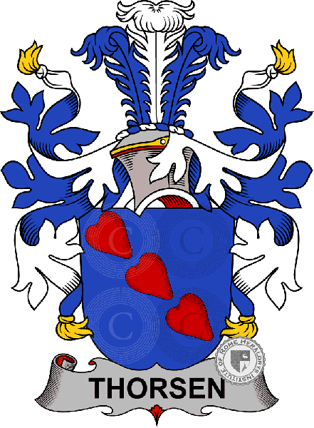 Coat of arms of family Thorsen