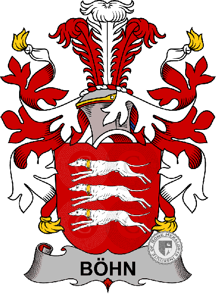 Coat of arms of family Böhn (or Böhne or Bohnen)