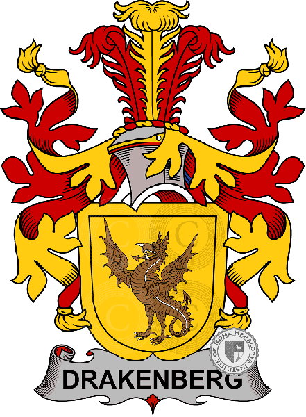 Coat of arms of family Drakenberg