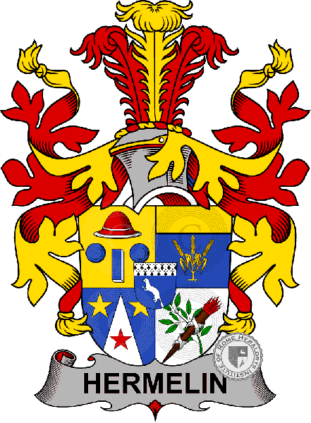 Coat of arms of family Hermelin