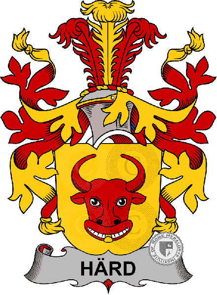 Coat of arms of family Härd