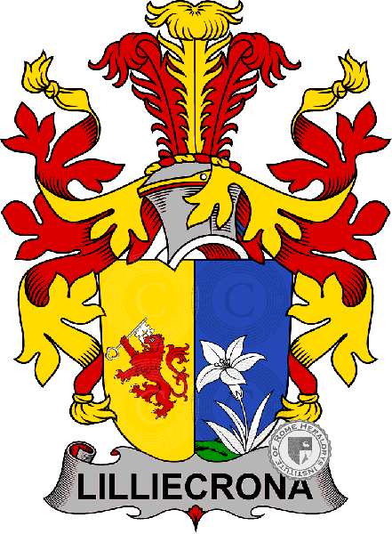 Coat of arms of family Lilliecrona