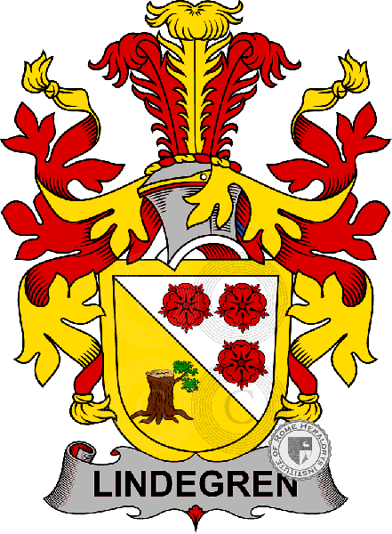 Coat of arms of family Lindegren