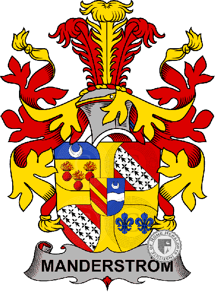 Coat of arms of family Manderström