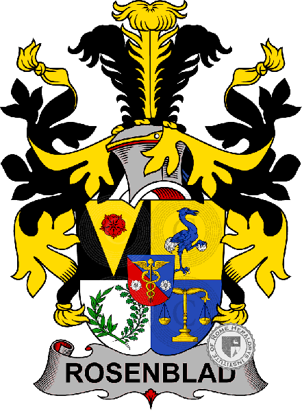 Wappen der Familie Rosenblad