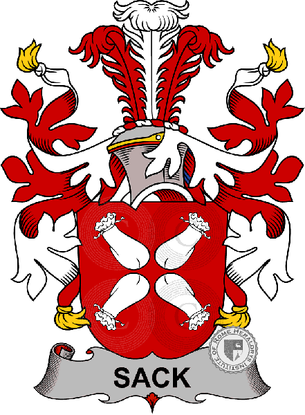 Coat of arms of family Sack