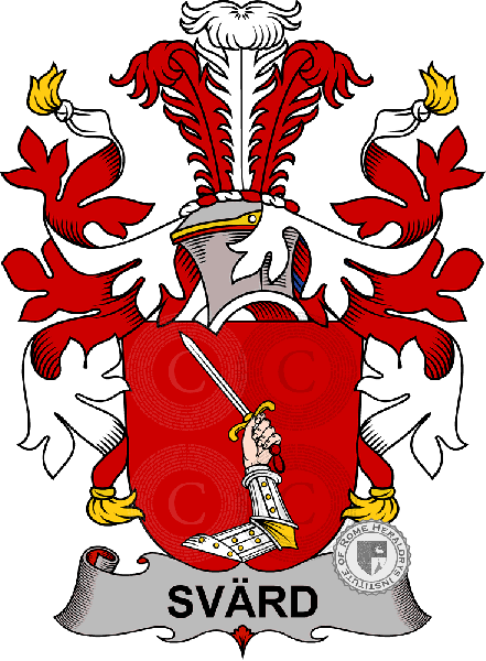 Escudo de la familia Svärd
