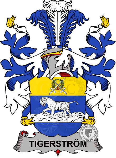 Coat of arms of family Tigerström