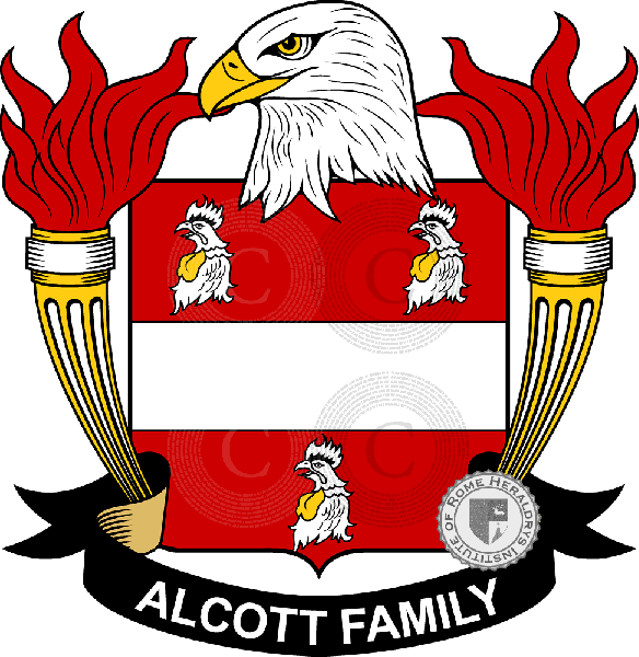 Coat of arms of family Alcott