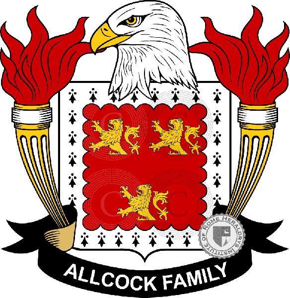 Coat of arms of family Allcock