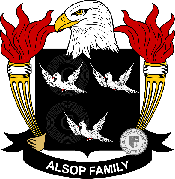Wappen der Familie Alsop