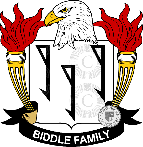Brasão da família Biddle