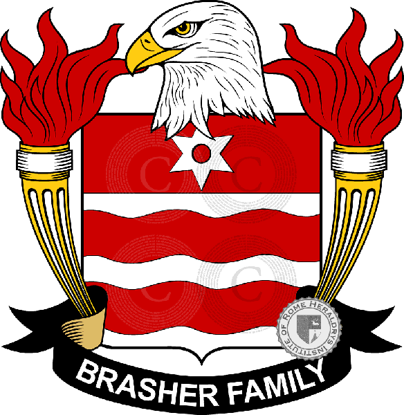 Coat of arms of family Brasher