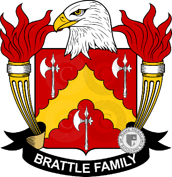 Coat of arms of family Brattle