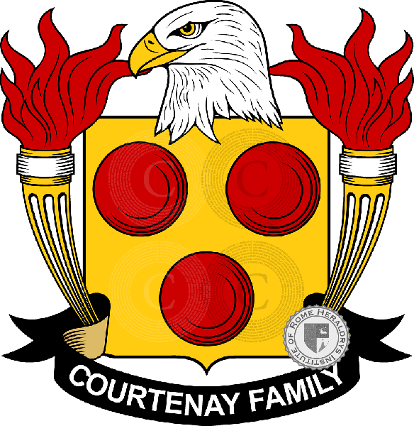 Escudo de la familia Courtenay