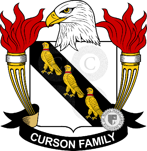 Brasão da família Curson