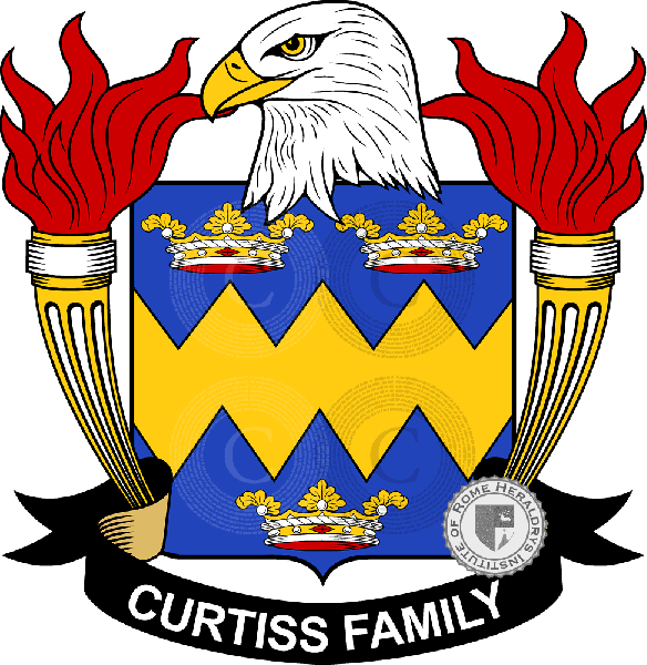 Coat of arms of family Curtiss