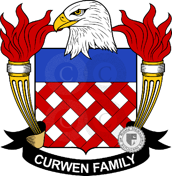 Brasão da família Curwen