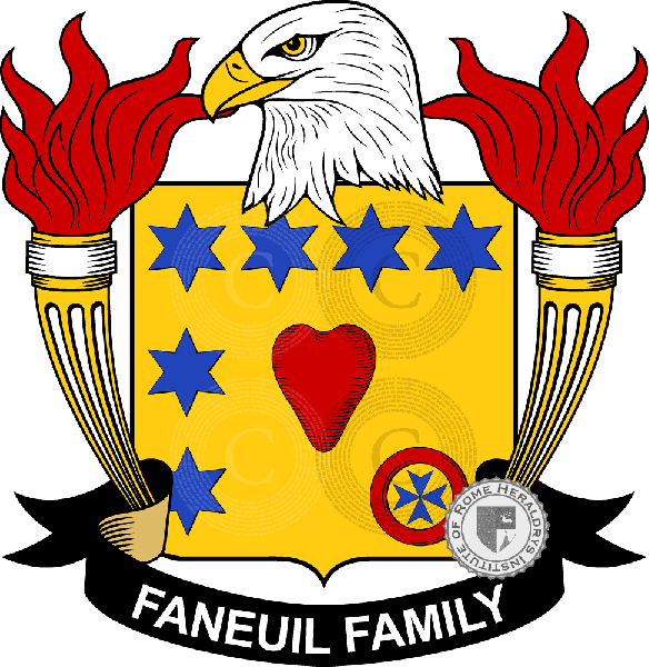 Coat of arms of family Faneuil