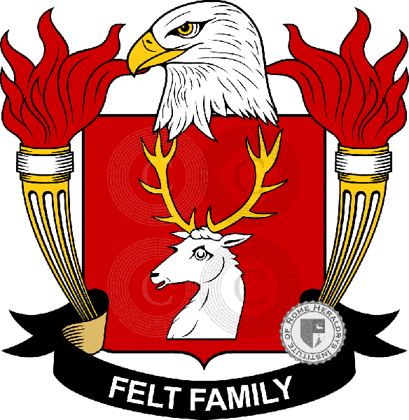 Coat of arms of family Felt