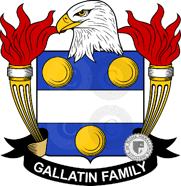 Coat of arms of family Gallatin