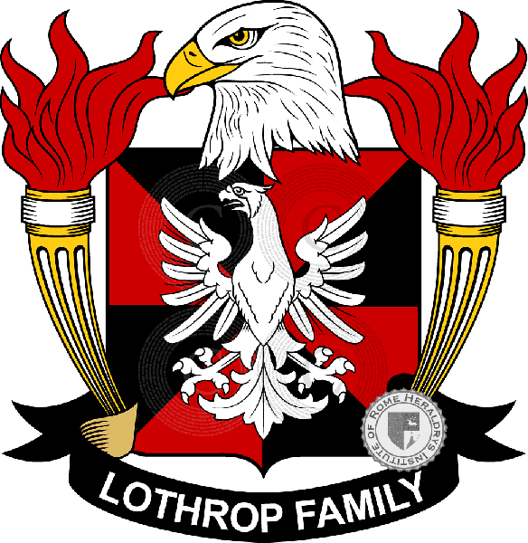 Coat of arms of family Lothrop