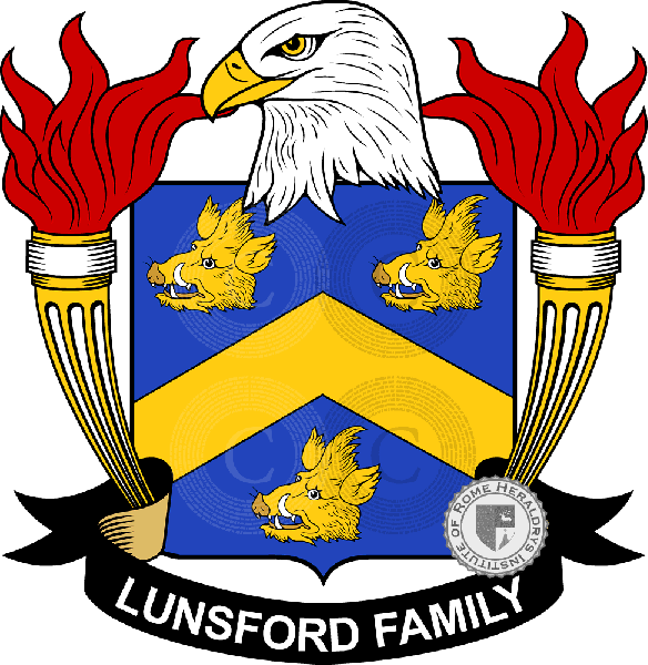 Coat of arms of family Lunsford