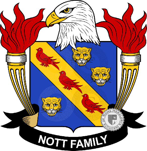 Coat of arms of family Nott