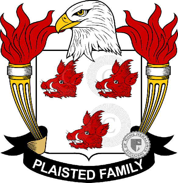 Coat of arms of family Plaisted