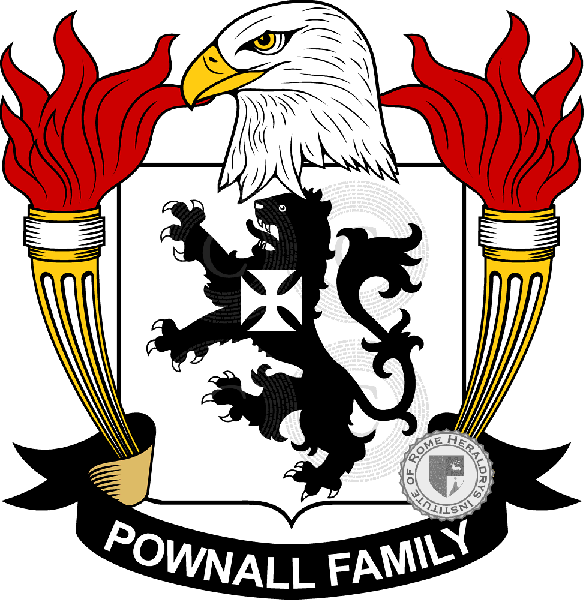 Coat of arms of family Pownall