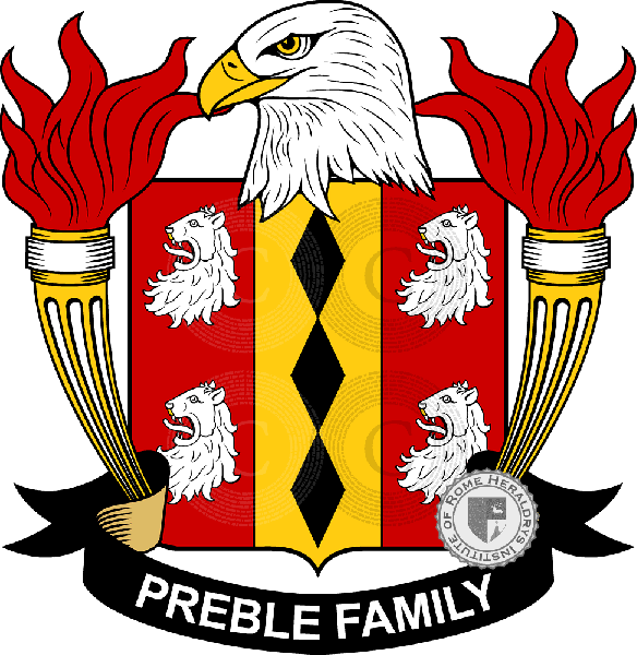Coat of arms of family Preble