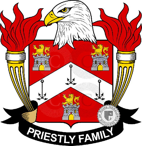 Coat of arms of family Priestly