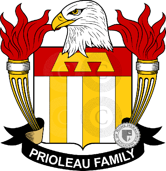 Coat of arms of family Prioleau