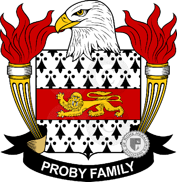 Brasão da família Proby