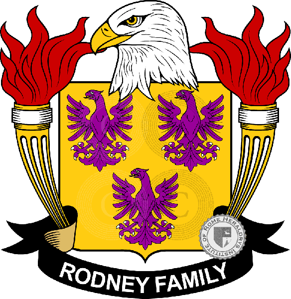 Brasão da família Rodney