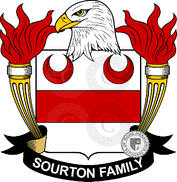 Coat of arms of family Sourton