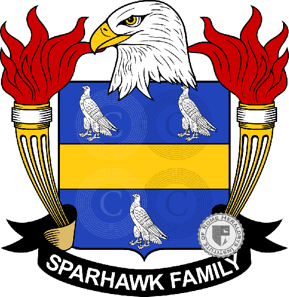 Coat of arms of family Sparhawk