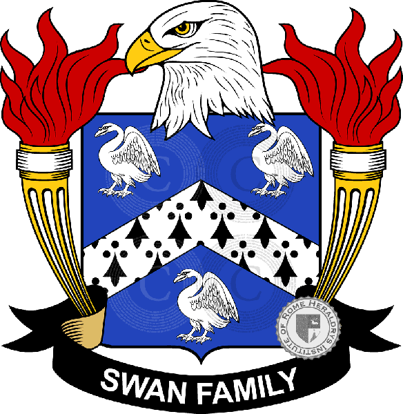 Coat of arms of family Swan