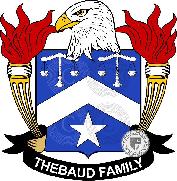 Coat of arms of family Thebaud