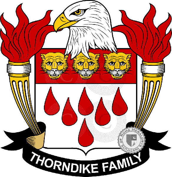 Escudo de la familia Thorndike