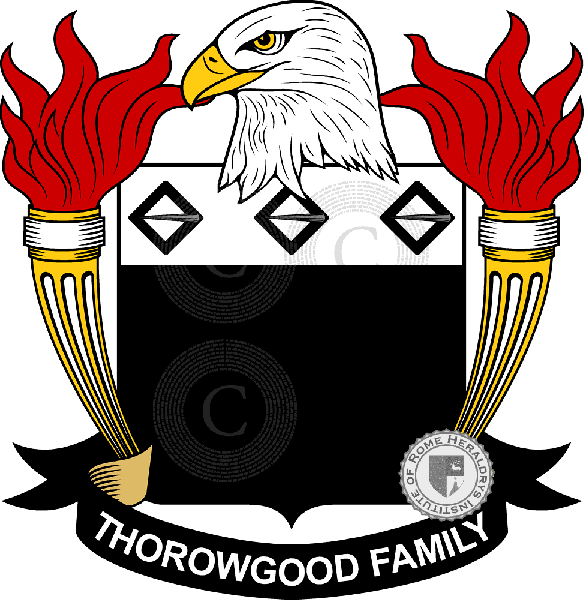 Coat of arms of family Thorowgood