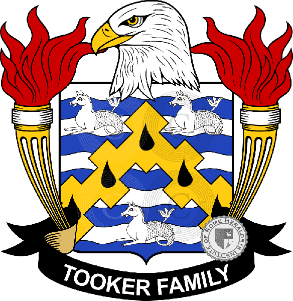 Coat of arms of family Tooker