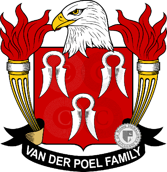 Coat of arms of family Van Der Poel