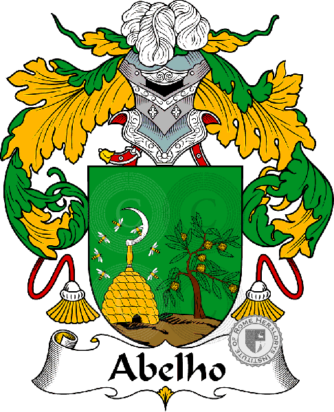 Coat of arms of family Abelho