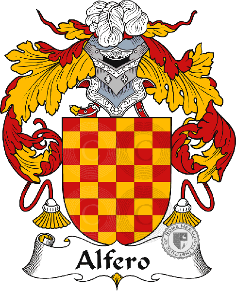 Wappen der Familie Alfero