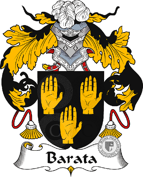 Coat of arms of family Barata
