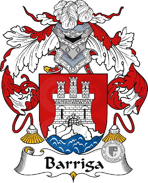 Coat of arms of family Barriga