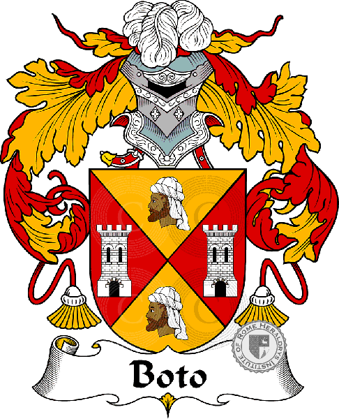 Coat of arms of family Boto