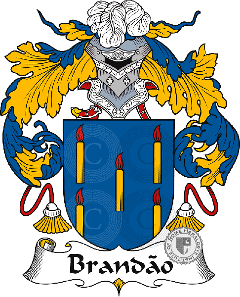 Coat of arms of family Brandão
