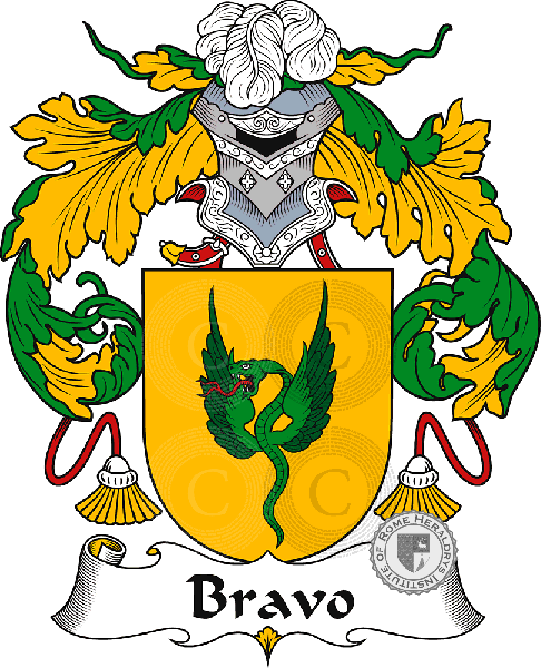 Coat of arms of family Bravo